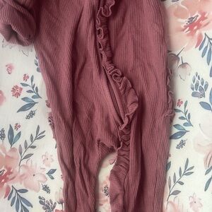 Caden Lane Pink Ruffled Kids Pajamas